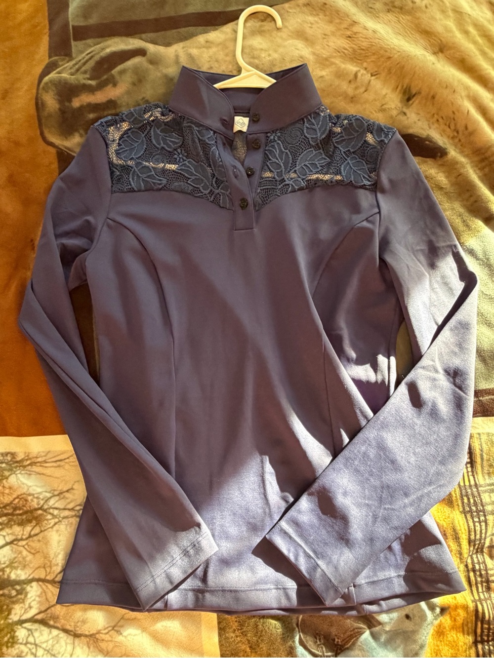 Equisite “Alice” Show Shirt in Navy Blue